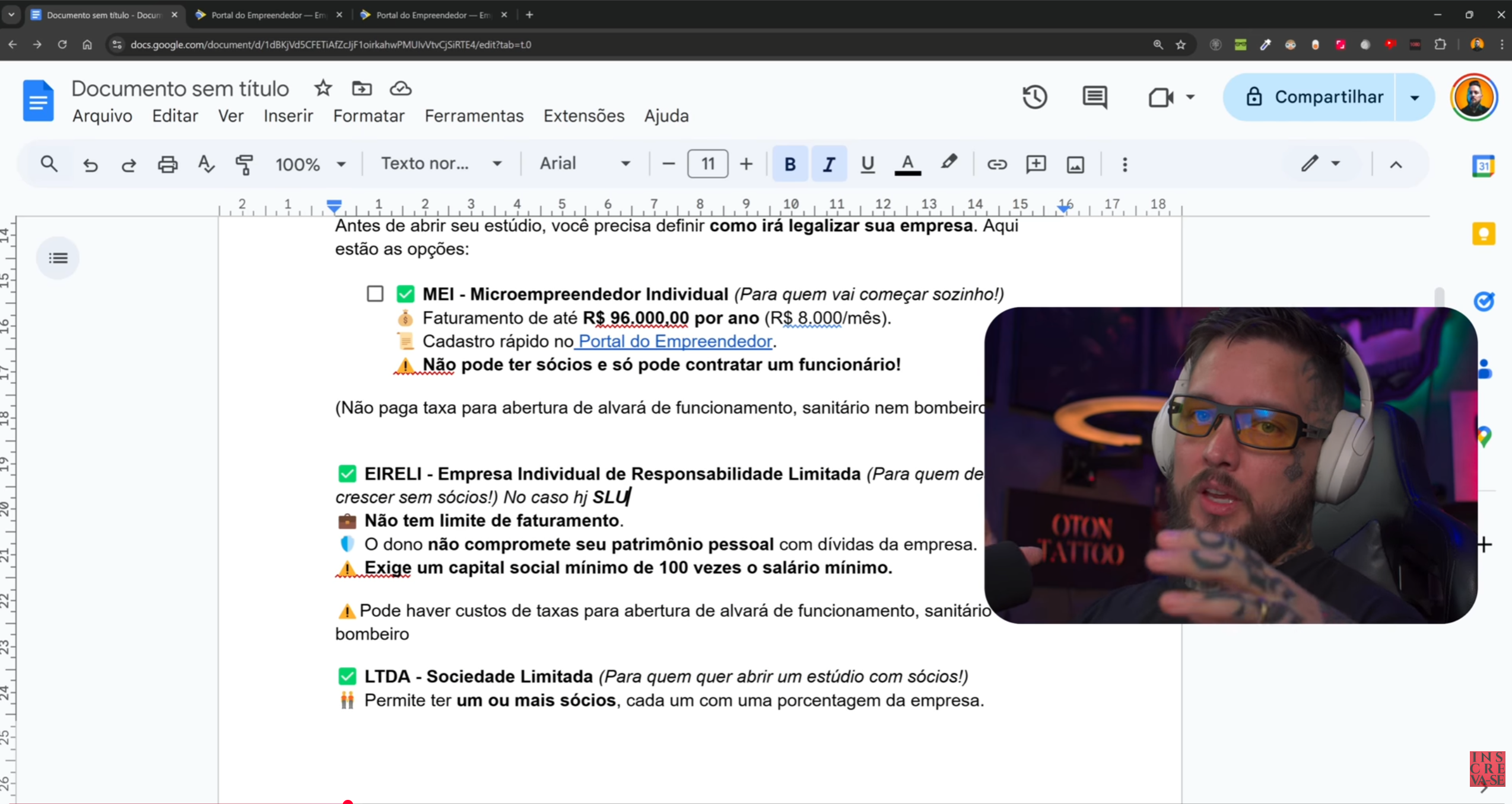 MEI, EIRELI e LTDA — qual escolher